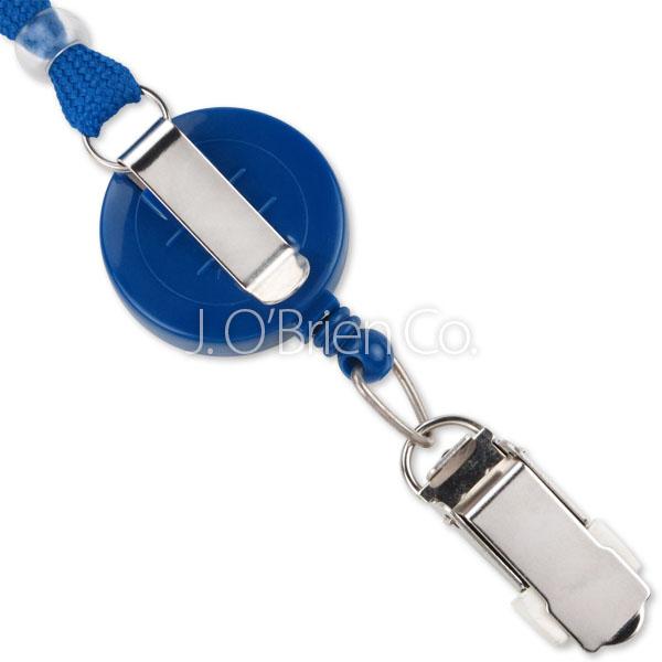 3/8 in Flat Tubular Breakaway Lanyard Badge Reel Card Clamp